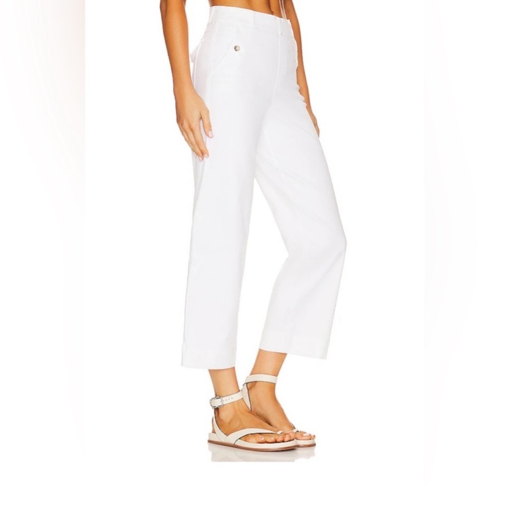 SPANX Women's Stretch Twill Cropped Wide Leg Pant - Picture 2 of 9